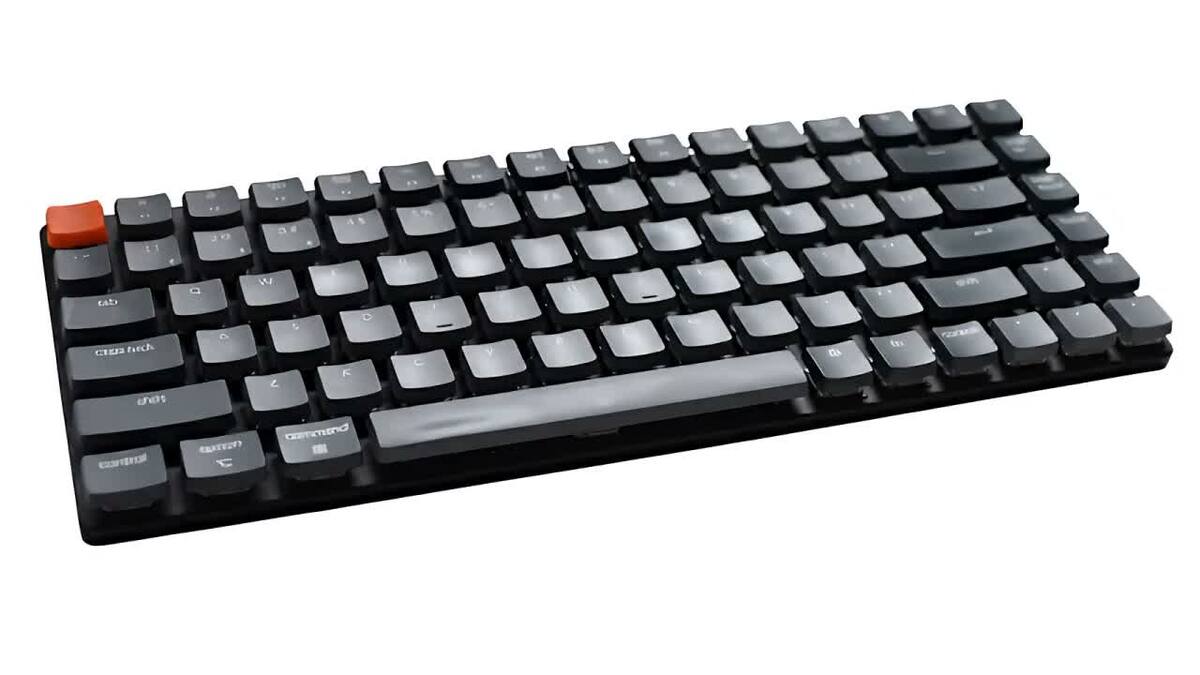 Keychron K-Series 04 mechanical keyboard, three-quarter view